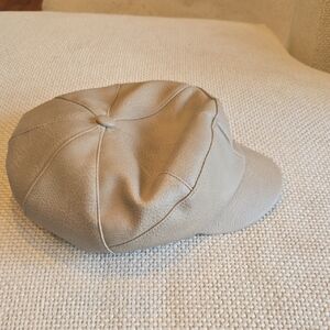 Free People Faux Leather Lieutenant Cap